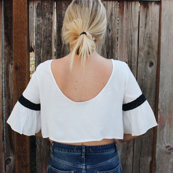 LF White crop top. - Picture 4 of 4